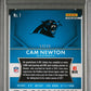 2015 Panini Prizm #1 Cam Newton Green Crystals Prizm (Cracked Ice) PSA 10 #/75