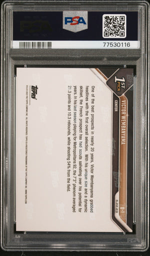 2023 Topps Now #D1 Victor Wembanyama Rookie RC PSA 10