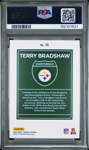 2024 Donruss #10 Terry Bradshaw Downtown PSA 9