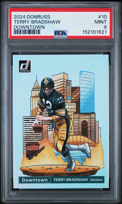 2024 Donruss #10 Terry Bradshaw Downtown PSA 9