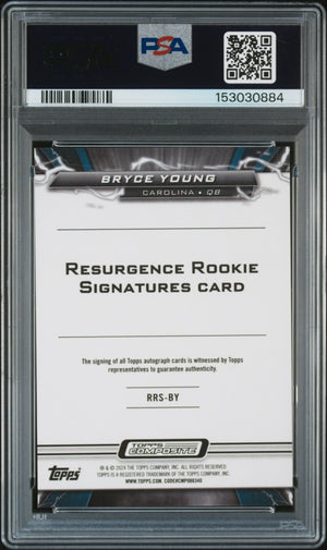 2023 Topps Composite Bryce Young Resurgence Rookie Auto Teal Surge /149 PSA 10