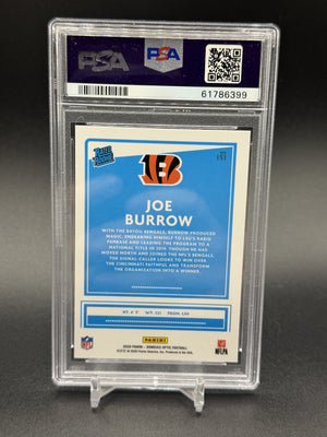 2020 Donruss Optic #151 Joe Burrow Rated Rookie PSA 10