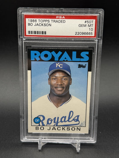 1986 Topps Traded #50T Bo Jackson Rookie RC PSA 10