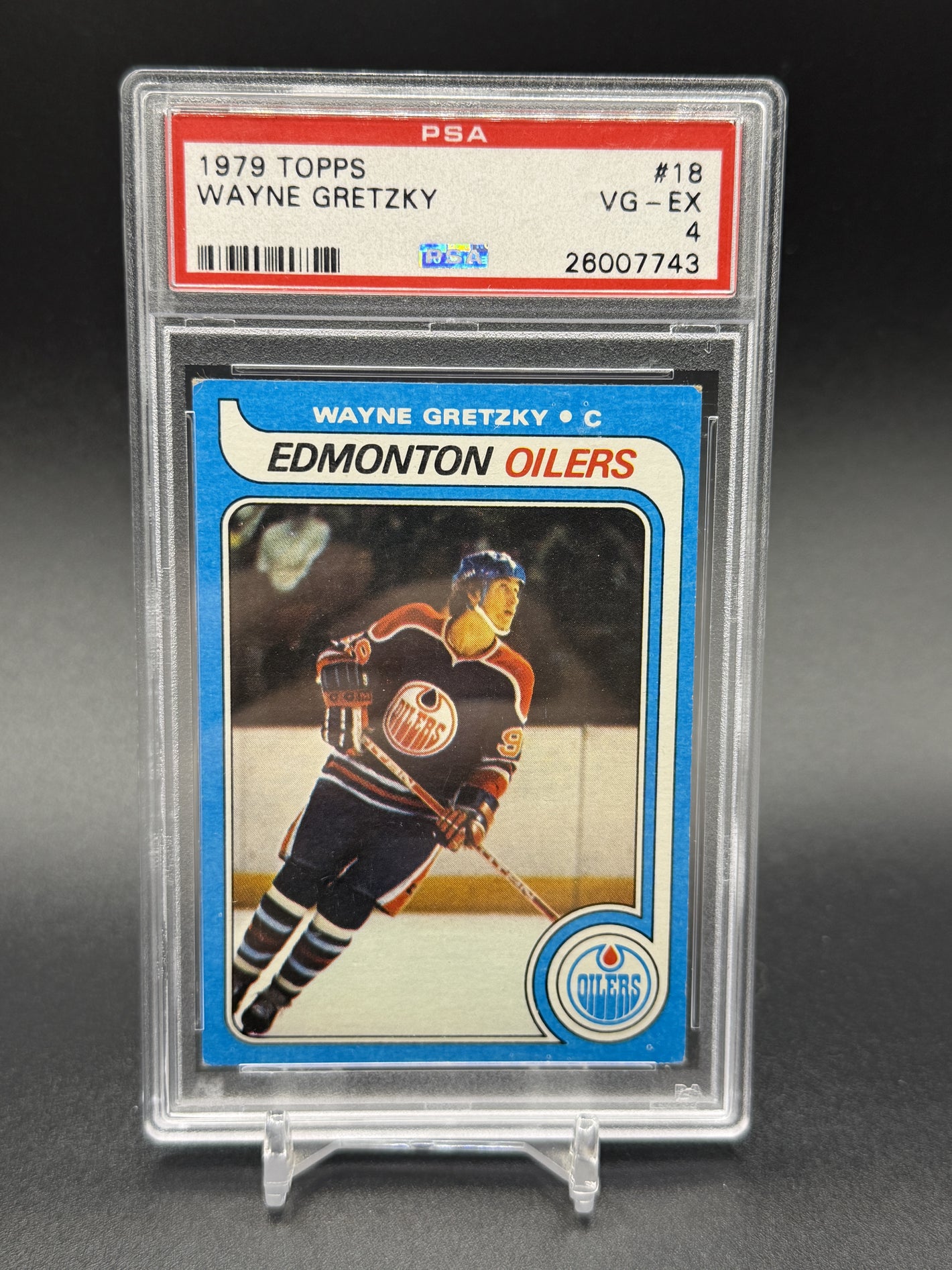 1979-80 Topps #18 Wayne Gretzky Rookie RC PSA 4