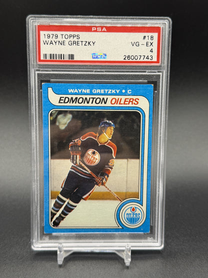 1979-80 Topps #18 Wayne Gretzky Rookie RC PSA 4