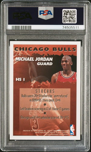 1995-96 Finest #HS1 Michael Jordan Hot Stuff PSA 9