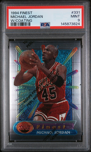1994-95 Finest #331 Michael Jordan W/ Coating PSA 9
