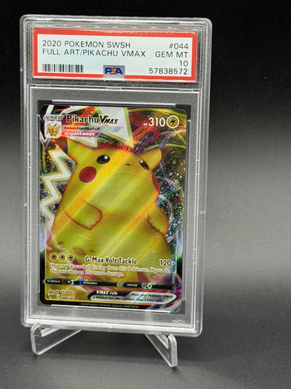 2020 Pokemon SWSH04 Vivid Voltage #044 Pikachu VMAX  Full Art PSA 10