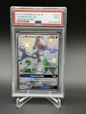 2019 Pokemon Hidden Fates: Shiny Vault #SV59 Mewtwo GX Full Art PSA 9