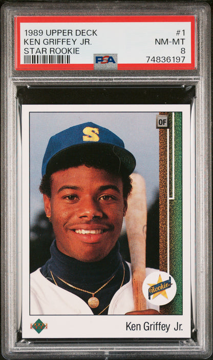 1989 Upper Deck #1 Ken Griffey Jr. Star Rookie PSA 8