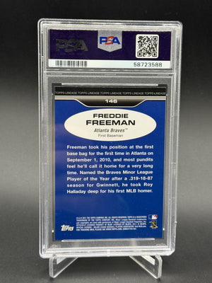 2011 Topps Lineage #146 Freddie Freeman Rookie RC PSA 9