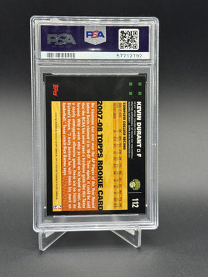 2007-08 Topps #112 Kevin Durant Rookie RC PSA 8