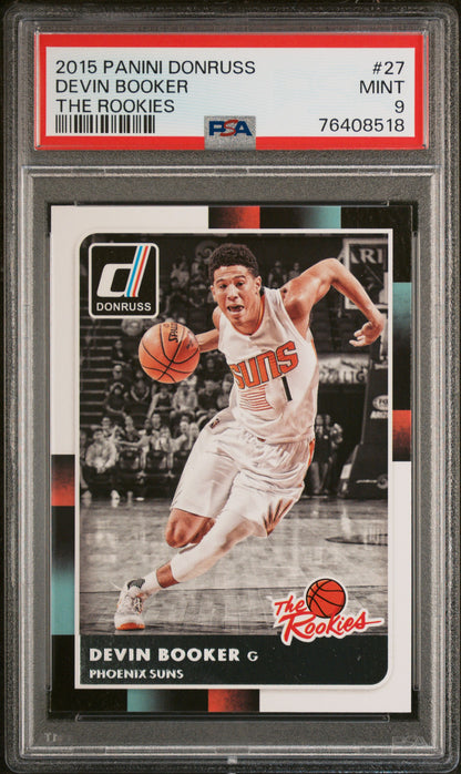 2015-16 Donruss #27 Devin Booker The Rookies PSA 9