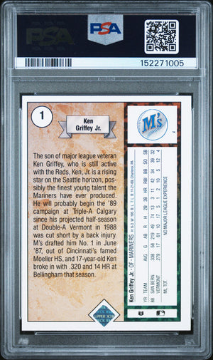 1989 Upper Deck #1 Ken Griffey Jr. Star Rookie PSA 3