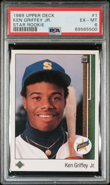 1989 Upper Deck #1 Ken Griffey Jr. Star Rookie PSA 6