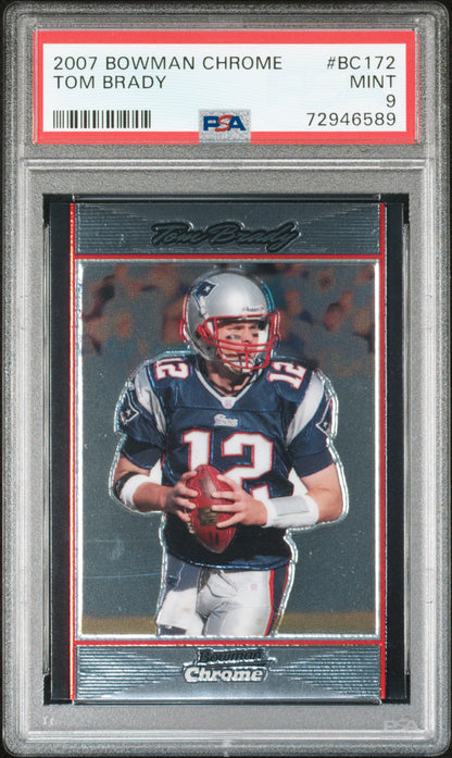 2007 Bowman Chrome #BC172 Tom Brady PSA 9 (589)