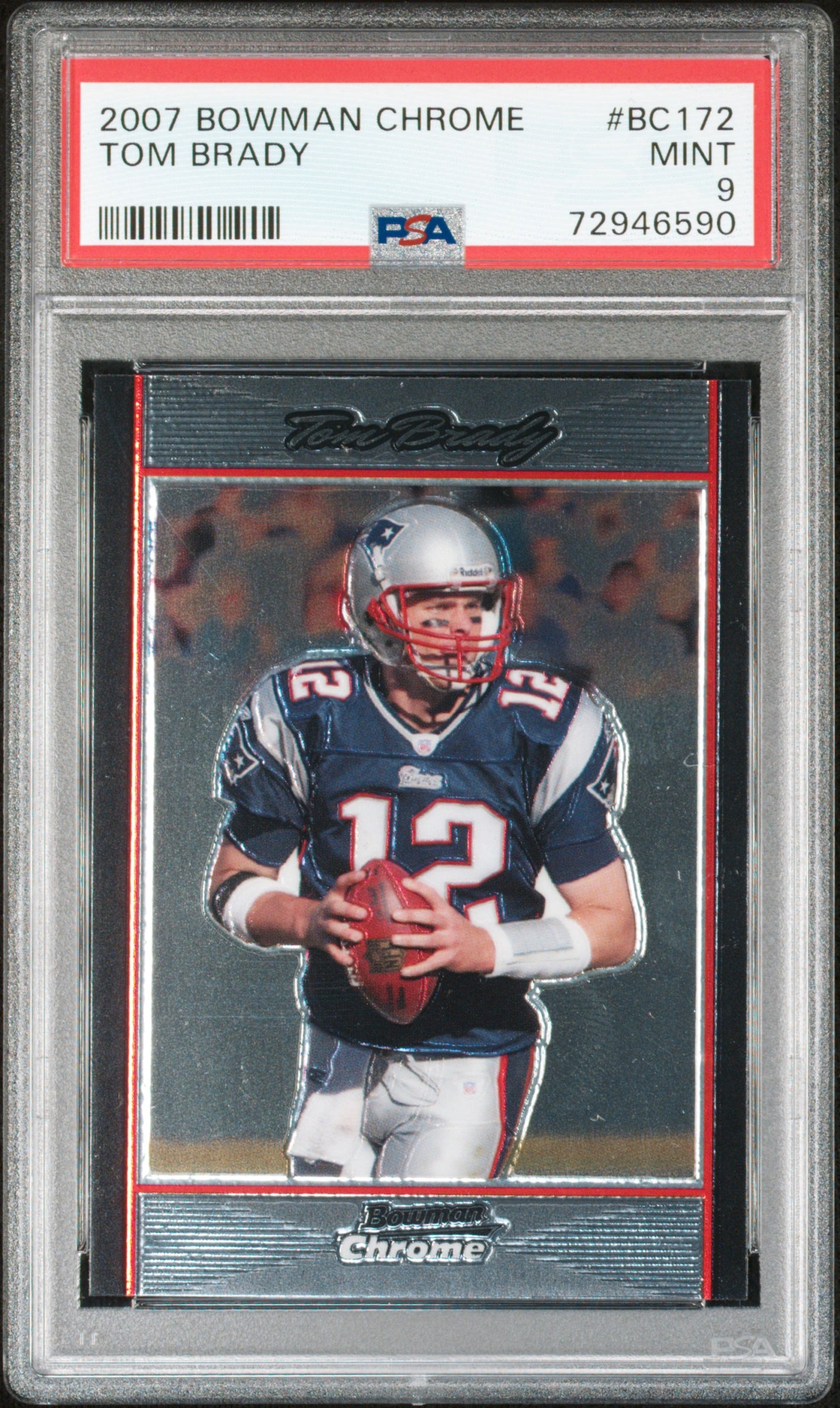 2007 Bowman Chrome #BC172 Tom Brady PSA 9 (590)