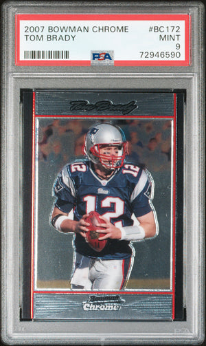 2007 Bowman Chrome #BC172 Tom Brady PSA 9 (590)