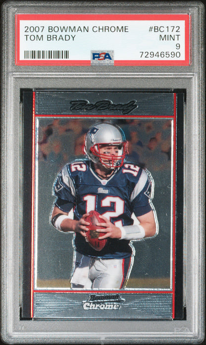 2007 Bowman Chrome #BC172 Tom Brady PSA 9 (590)
