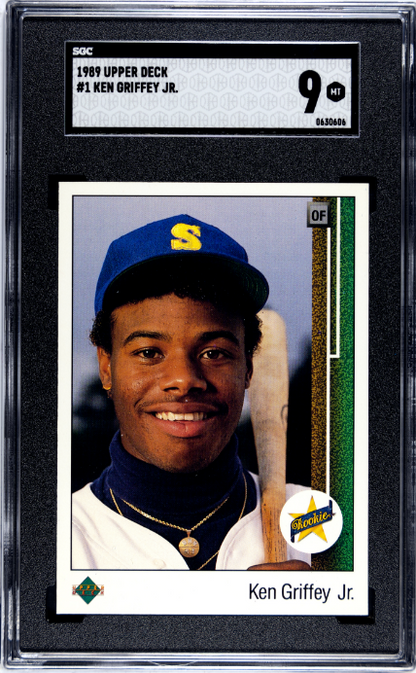 1989 Upper Deck #1 Ken Griffey Jr. Star Rookie SGC 9