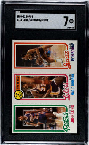 1980-81 Topps #111 Long/Johnson/Boone SGC 7