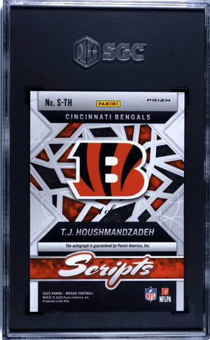 2022 Panini Mosaic #S-TH T.J. Houshmandzadeh Scripts Black SGC 9 #/1