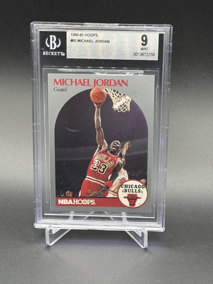 1990-91 Hoops #65 Michael Jordan BGS 9