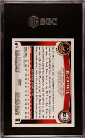 2011 Topps Update #US132 Jose Altuve Diamond Anniversary (Small Crack) SGC 9.5