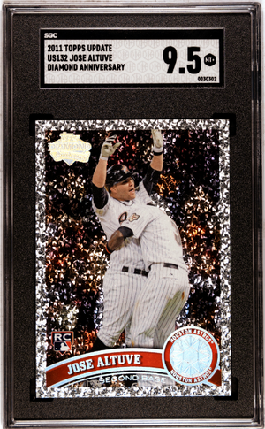 2011 Topps Update #US132 Jose Altuve Diamond Anniversary (Small Crack) SGC 9.5