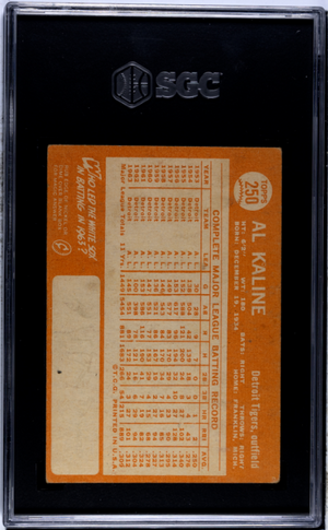 1964 Topps #250 Al Kaline SGC 3