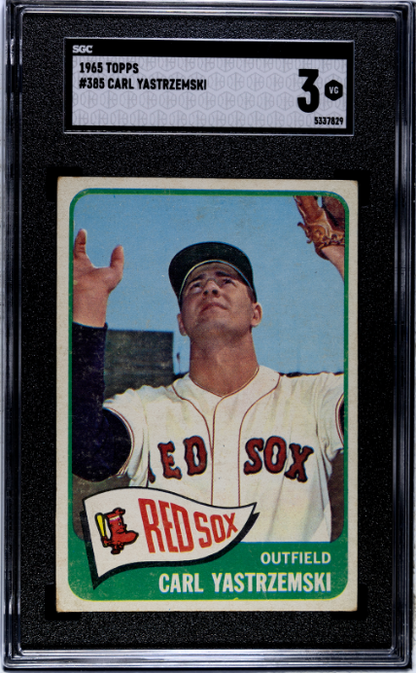 1965 Topps #385 Carl Yastrzemski SGC 3