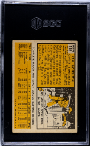 1963 Topps #115 Carl Yastrzemski SGC 4