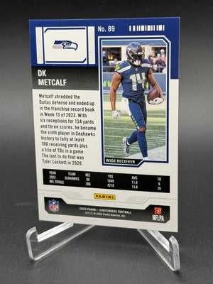 2023 Panini Contenders #89 DK Metcalf Cracked Ice Ticket #/25