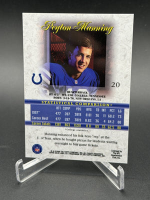 1998 Topps Gold Label #20 Peyton Manning Rookie Class 1