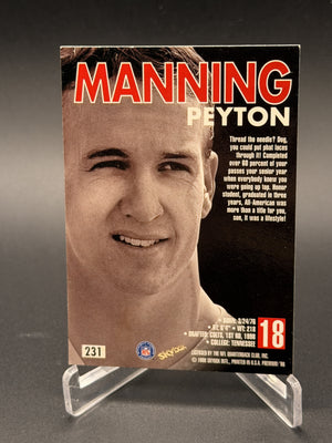 1998 SkyBox Premium #231 Peyton Manning Rookie RC