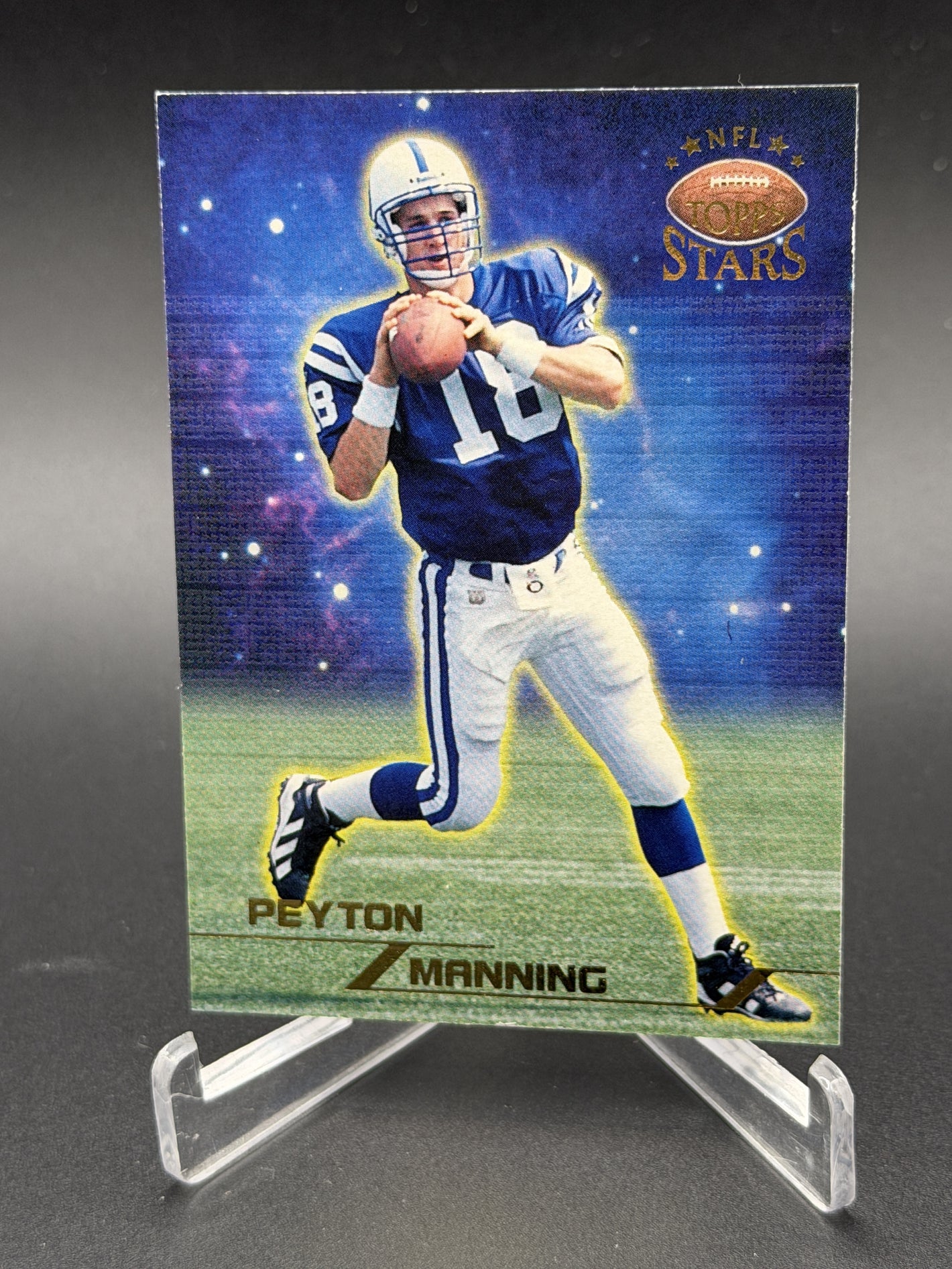 1998 Topps Stars #67 Peyton Manning Rookie RC Gold Star #/1999