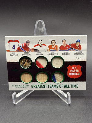 2022 Leaf Game Used Montreal Canadiens 1968-69 All Time Greatest Team Relics /3