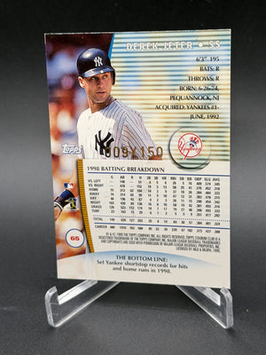 1999 Stadium Club #65 Derek Jeter One of a Kind #/150