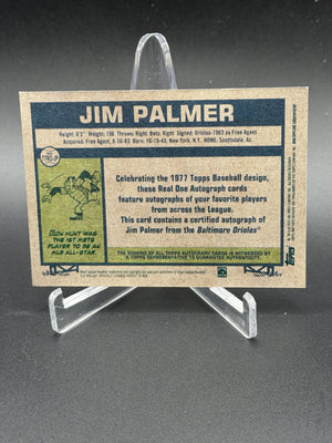 2026 Topps Heritage #77RO-JP Jim Palmer Real One Autographs