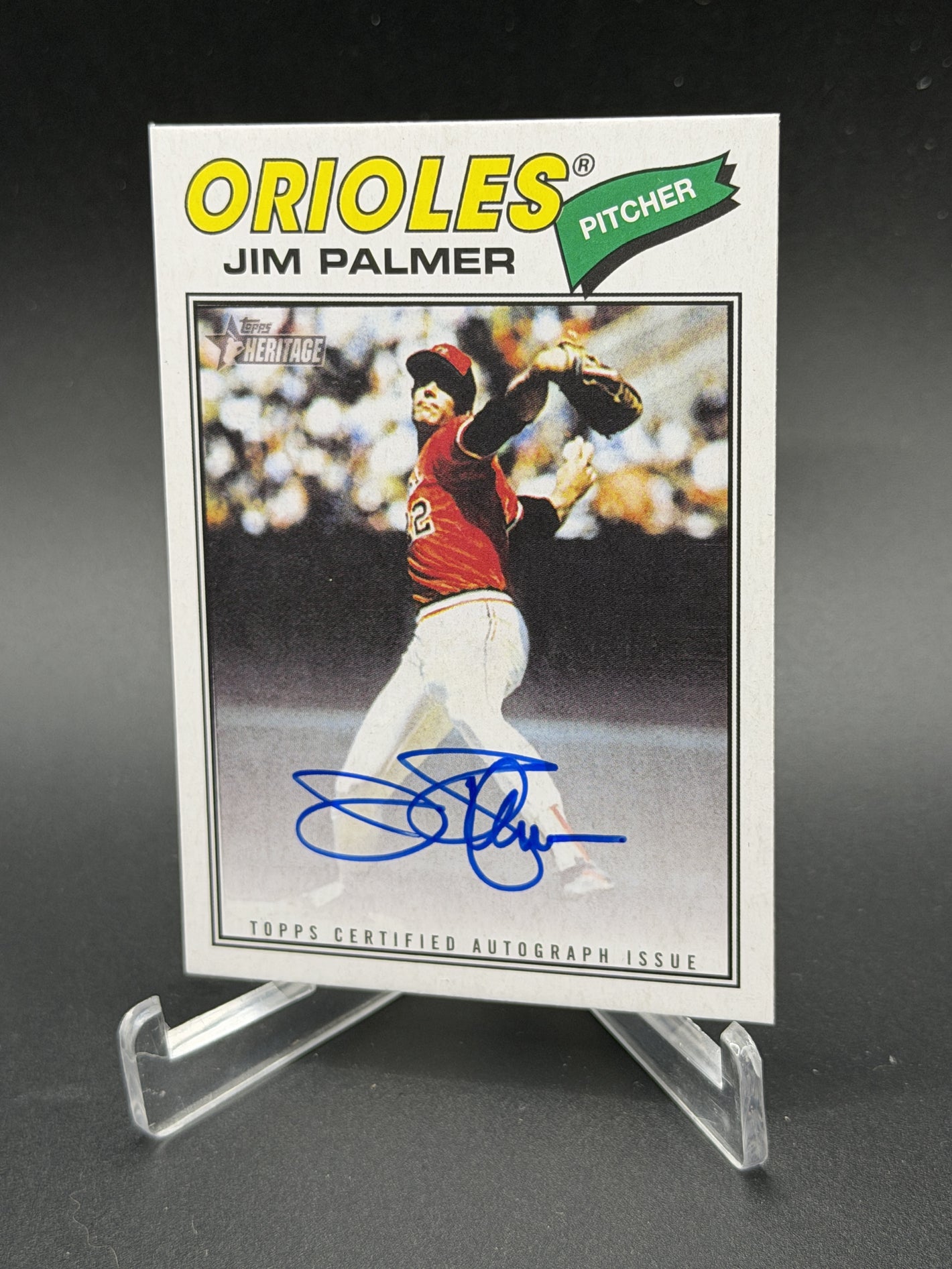 2026 Topps Heritage #77RO-JP Jim Palmer Real One Autographs