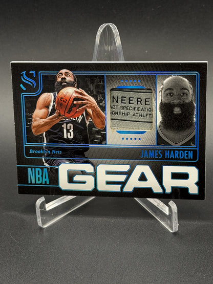 2024-25 Panini Silhouette #NG-HAR James Harden NBA Gear Holo Platinum #/5