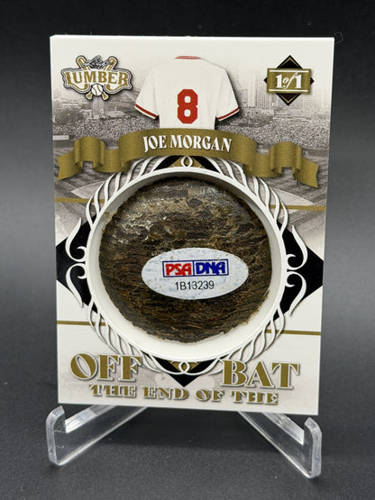 2022 Leaf Lumber Off The End Of The Bat Gold #OEB-64 Joe Morgan PSA 1/1