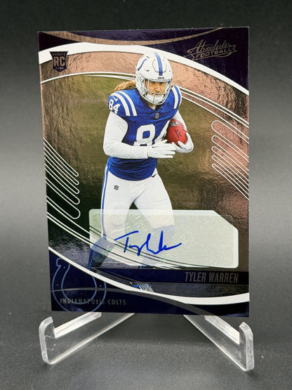 2025 Panini Absolute #195 Tyler Warren Signature Rookies