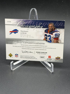 2009 SP Authentic #CH-ML Marshawn Lynch Chirography