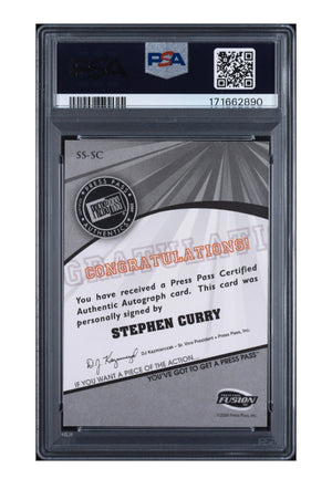 2009 Press Pass #SS-SC Stephen Curry Rookie Fusion Auto Silver PSA Authentic