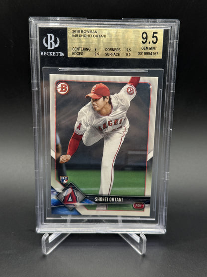 2018 Bowman #49 Shohei Ohtani BGS 9.5