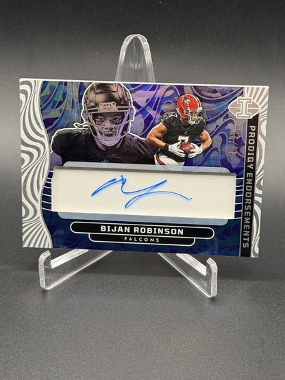 2024 Panini Illusions Bijan Robinson Rookie RC Prodigy Endorsements Auto /99