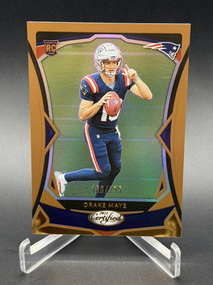 2024 Panini Certified #103 Drake Maye Rookie RC Mirror Bronze /275