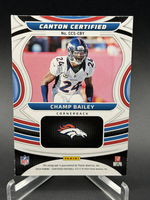 2024 Panini Certified #CCS-CBY Champ Bailey Canton Certified Signatures #/75