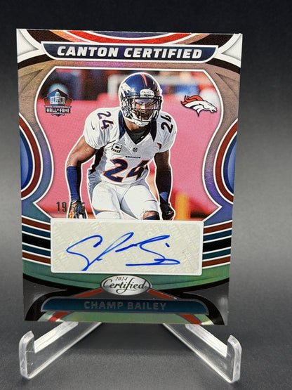 2024 Panini Certified #CCS-CBY Champ Bailey Canton Certified Signatures #/75